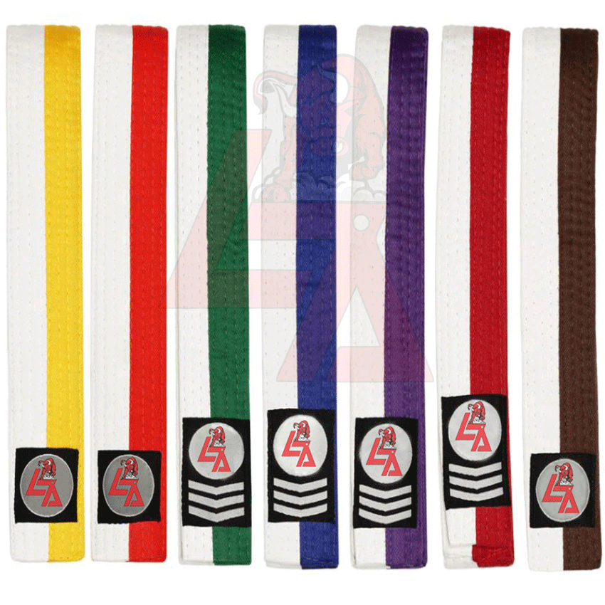 Double Wrap Two-Tone Karate Belt