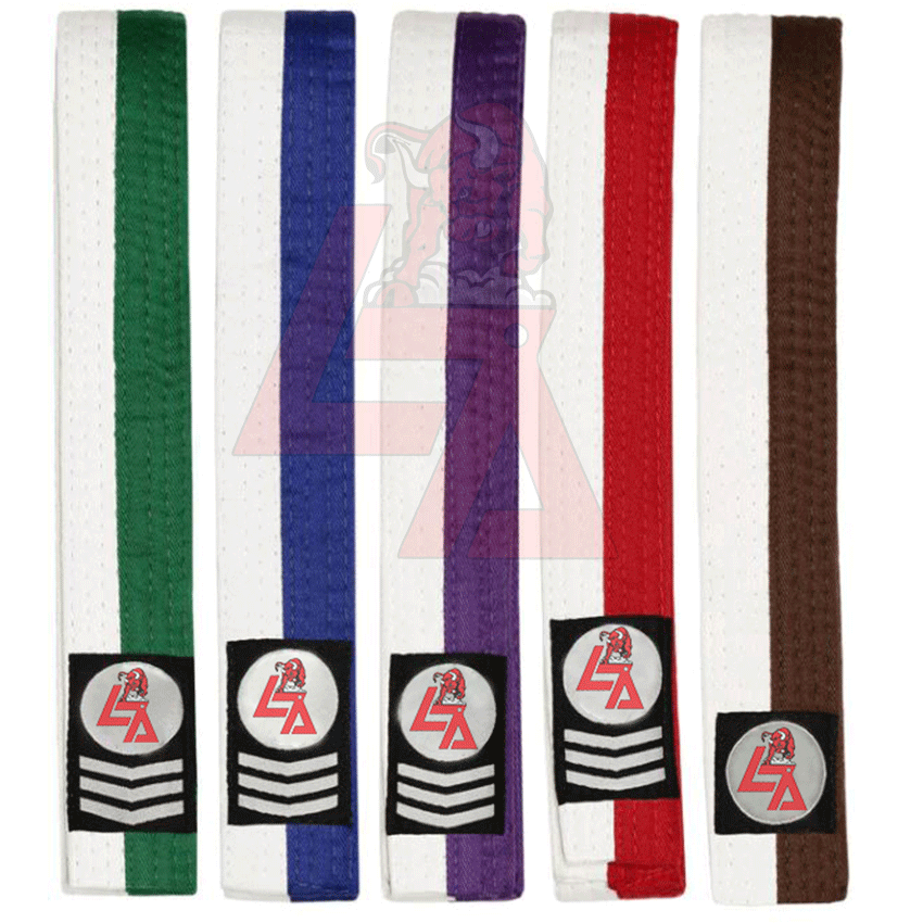 Double Wrap Two-Tone Karate Belt